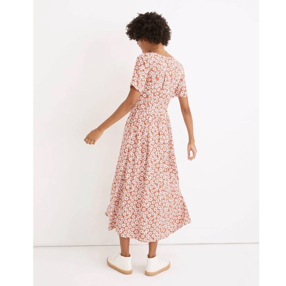 Madewell Clara Midi Dress in Falling Daisies Medium - Picture 2 of 14